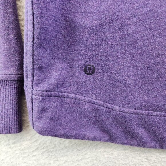 Lululemon Hoodie Womens 6 Purple Pullover Sweatshirt Cowl Neck Athletic Lounge - Picture 7 of 14